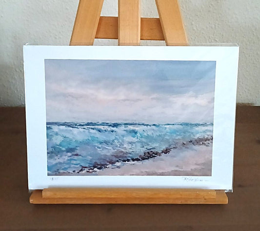 Unikt strand billede – originalt kunstværk af Kathrine N. Fisker