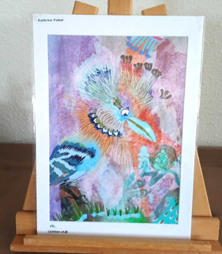 Happy Parrot er et farverigt og livligt unikt digitalt maleri.