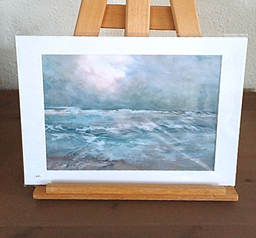 Unikt havbillede – originalt kunstværk af Kathrine N. Fisker